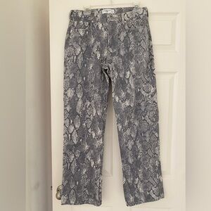 Abercrombie & Fitch animal print low rise baggy jean nwt
